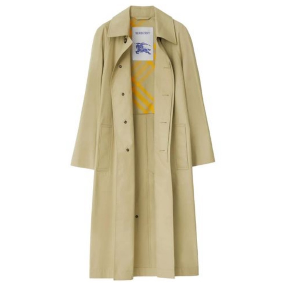 Men's Burberry BRADFORD COAT in COLOR HUNTER Beige Long Trench Coat GABARDINE
